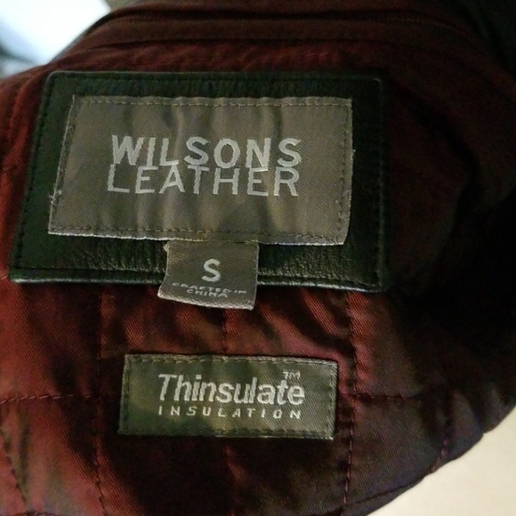 Wilsons Leather Jacket Black size Small - Picture 3 of 3